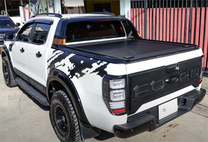 Couvercle de volet roulant en aluminium pour <span class=keywords><strong>Ford</strong></span> <span class=keywords><strong>Ranger</strong></span> <span class=keywords><strong>Raptor</strong></span> F150 Pickup Truck 4x4 Accessoires de voiture Ram - Product Image 2