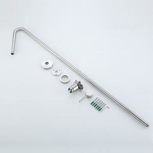 Robinet mitigeur de lavabo en or brossé au sol toilette chaude et coïde robinet de lavabo à poignée unique - Product Image 5