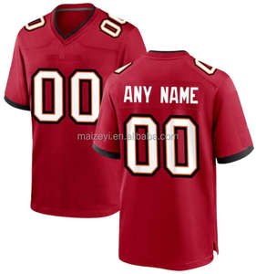 最佳质量定制你的号码你的名字你的标志加6XL尺寸缝制坦帕湾风格滑车斜纹美式足球服 - Product Image 3