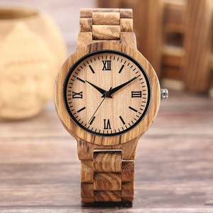 Migliore Idea <span class=keywords><strong>Regalo</strong></span> di Natale: Orologi al Quarzo in Legno Inciso Stile Semplice <span class=keywords><strong>per</strong></span> Uomini d'Affari - Product Image 4