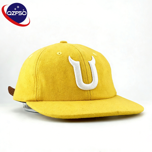 Gorra de Béisbol QZFSO con Logo Personalizado, Gorra Plana de Lana, Unisex, Estilo Urbano, Hip Hop, Gorra de 6 Paneles con Parche para Hombre - Product Image 1