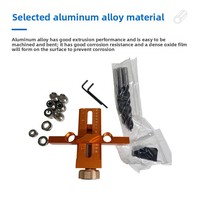 Outil de positionnement multifonctionnel en alliage d'aluminium pour l'installation rapide des portes d'armoires et le perçage indirect du bois