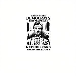 Camiseta de Manga Larga con Gráfico Político de Abraham Lincoln, Unisex para Adultos, Cuello Redondo, Impresión en Serigrafía - Product Image 2