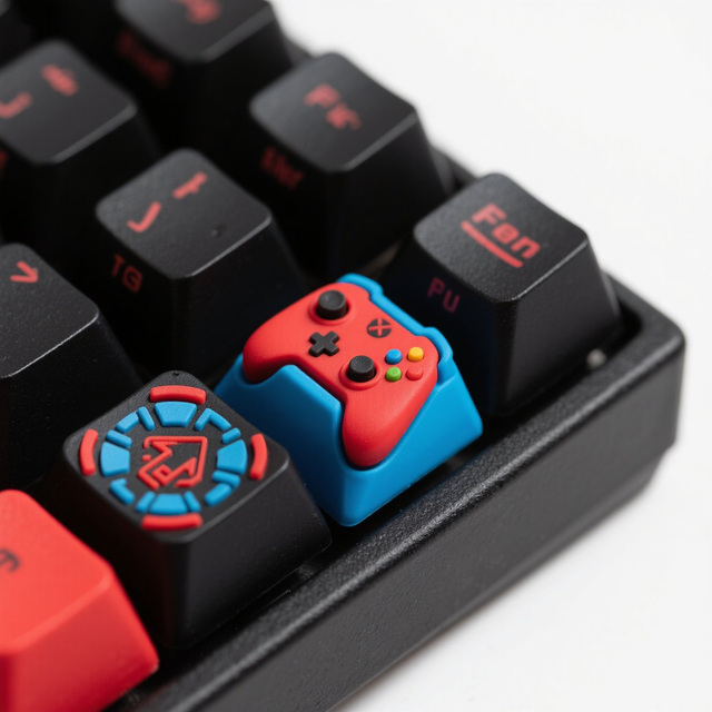 Gamer's Masterpiece Customizable Resin Artisan Design MX Keyboards Keycapetro Machining Services for Game Design Keycap