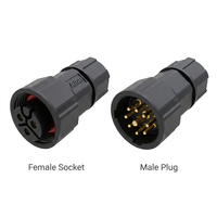 Connecteur étanche IP67 à baïonnette mâle M40 à 2-5 broches, personnalisé, prix de gros, pour éclairage extérieur, voitures, nouvelles énergies