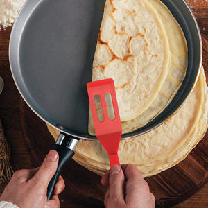 Silicone Kitchen Utensils Non-Porous Frying Spatula Small Leak Spatula Brownie Non-Stick <b>Pan</b> Heat Resistant Baking Pastry Tools - Product Image 6