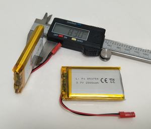 853759ลิเธียมไอออน<span class=keywords><strong>3</strong></span>.7โวลต์2000มิลลิแอมป์ต่อแบตเตอรี่ลิเธียมโพลิเมอร์903759ชาร์จได้พร้อมขั้วต่อ - Product Image 3