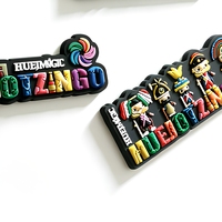 Imán de Goma para Refrigerador con Logotipo Personalizado, Impresión a Todo Color, Regalo Promocional, Adhesivo Magnético para Ferias Comerciales, MOQ Bajo