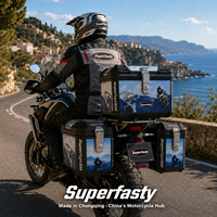 Ensemble de bagages latéraux de haute qualité pour moto, étanches, anti-poussière, renforcés, anti-chute, en PP, pour le rangement quotidien