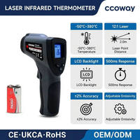 Termometer inframerah digital laser pabrikan dengan harga bagus 12:1 untuk penggunaan industri pabrik OEM asli
