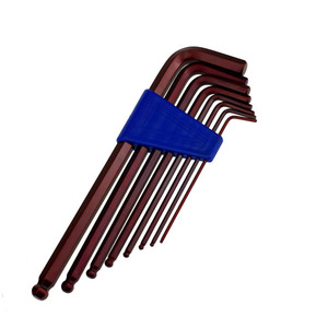 Set di chiavi esagonali a <span class=keywords><strong>brugola</strong></span> metriche a L da 7/<span class=keywords><strong>8</strong></span> pezzi 1.5-8mm in acciaio S2 con testa a sfera per riparazioni bici e domestiche - Product Image 3