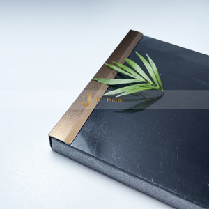 Profilé en métal en acier inoxydable en forme de L, anti-traces de doigts, durable, étanche, décoratif, pour la décoration des hôtels et des appartements - Product Image 6