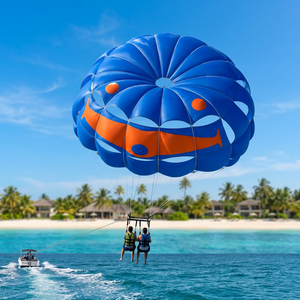 Colorful Parachute <b>Tent</b> 'AMOS' <b>Single</b> Layer Print 2x3m Nylon Fabric Waterproof >3000mm Foldable Design Four-Season Sports Use - Product Image 2