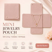 Pochette à bijoux en microfibre de haute qualité, douce et protectrice, avec logo personnalisé, sac cadeau pour collier, boucles d'oreilles, bague, bracelet