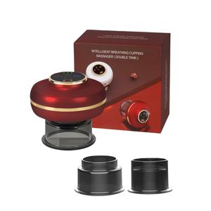 OEM/ODM Großhandel Elektro-Schröpfen-Therapie-Set Tragbares Smart 12-Stufen-Heizsaugmassagegerät für den Körper - Product Image 2