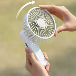 Portable Movable Plastic Foldable Cordless Rechargeable Hand Held USB Fan