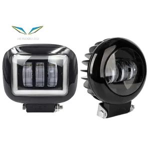 5 Inch 6d Lens 30W Auto Led Werk Licht 12V Voor 4wd Atv Suv Utv Trucks Ronde Vierkante 4X4 Motorfiets Auto Witte Rij Lichten