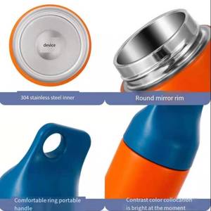 Thermos personnalisé en acier inoxydable 304, tasse fraîche, couleur, cadeau créatif, <span class=keywords><strong>boutique</strong></span>, LOGO personnalisable - Product Image 4