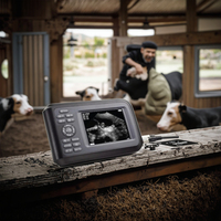 Ferme vétérinaire Machine à ultrasons portable Animal chèvre truie paysage sonore sonde rectale dispositif de Test de grossesse Portable numérique complet