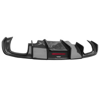 Diffuseur de pare-chocs arrière en fibre de carbone Q5 SQ5 avec lumière pour Audi Q5 SQ5 Sline 2013 2014 2015 2016 2017 2018