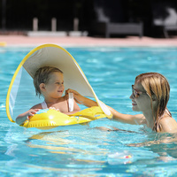 Swimbobo design moderne enfant âgé de 3 mois à 6 ans bébé anneau flottant gonflable avec auvent amovible