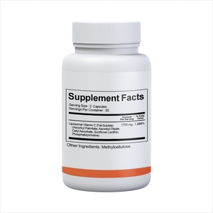Vitamine C liposomale de marque privée 1600mg Capsules liposomales antioxydantes liposomales liposomales à haute absorption VIT C - Product Image 2