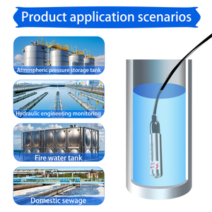 جهاز استشعار مستوى الماء بالضغط الهيدروستاتيكي القابل للغمر في الخزان، مستشعر مستوى الديزل والسوائل، <span class=keywords><strong>4</strong></span>-20 مللي أمبير، 0-10 فولت، RS485، معدني، ضمان لمدة سنة واحدة - Product Image 4