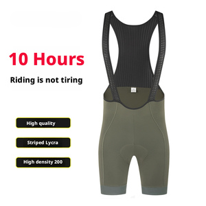 Shorts de cyclisme rembourrés pour hommes, couleur unie, rembourrage 3D absorbant les chocs, séchage rapide, respirant, pour la pratique du vélo - Product Image 2