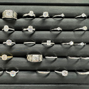 Luxe Bruiloft 1ct 2ct 925 Zilver Wit Verguld Ovaal/Stralend Gesneden Vvs Lab Gegroeide Moissanite Diamanten Verlovingsring Voor Dames - Product Image 3