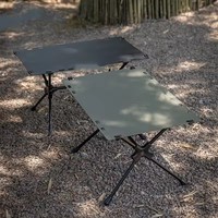 Table pliante de camping, table de pique-nique portable réglable en aluminium pour le camping en plein air IGT