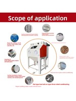 Petite machine de sablage écologique modèle 9080 ; Type armoire haute pression pour décapage de rouille et de calcaire ; Rénovation sans poussière
