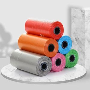 Sacs à déjections canines économiques, sacs à déchets pour animaux de compagnie, couleurs unies, rouleaux de sacs en plastique pour déjections canines - Product Image 5