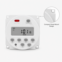 Minuteur programmable hebdomadaire numérique CN101A AC220V 16A avec écran LCD et couvercle de protection pour contrôle automatisé