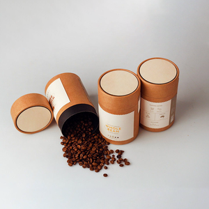 Boîte tube vide en papier kraft recyclé biodégradable <span class=keywords><strong>pour</strong></span> le stockage de bocaux en verre de bougie en cire de soja faite à la main avec couvercle en <span class=keywords><strong>bois</strong></span> Logo personnalisé - Product Image 2