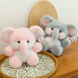 Mini voi sang trọng búp bê dễ thương động vật đồng hành đồ trang trí món quà sinh nhật Sáng Tạo Bảng thú nhồi bông đồ chơi - Product Image 2