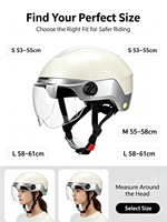 Casque de vélo électrique MOON M06, nouveau modèle, en matériau PC, moulage intégré, avec visière transparente, homologué CE, pour la sécurité des adultes lors de la conduite
