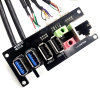 Cable para Panel de Carcasa de PC con Doble USB 2.0, Doble USB 3.0, Conector de Audio HD y RJ45 para Red de Internet