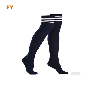 Zjfy-f0146 calcetines altos hasta el muslo de talla grande para mujer, calcetines por encima de la rodilla