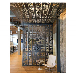 Trang Trí Nội Thất Customized Laser Cut Room Divider Phòng Khách Phân Vùng Màn Hình Nhà Hàng Kim Loại Màn Hình Cho Phân Chia Phòng - Product Image 4