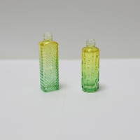 Nouveauté 10ml verre de couleur dégradé personnalisé pour bouteilles à billes bouteilles de pulvérisation à bouchon à vis pour crème de soin de la peau nettoyant pour le visage C