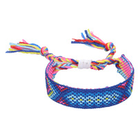 Bracelets d'Amitié Faits Main sur Mesure en Gros, Bracelets Brésiliens en Coton Tressé Style Hippie Bohème au Crochet pour Femmes
