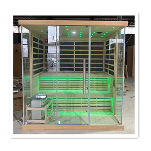 Top bán Canada hemlock gỗ 4 người truyền thống ướt trong nhà tắm hơi với <span class=keywords><strong>Bluetooth</strong></span> - Product Image 5