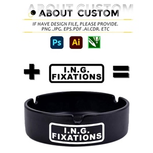 Wholesale Colorful Design Round <b>Ashtray</b> for Promotion Smoking Accessories Custom Ceramic <b>Ashtray</b> With Logo - Product Image 3