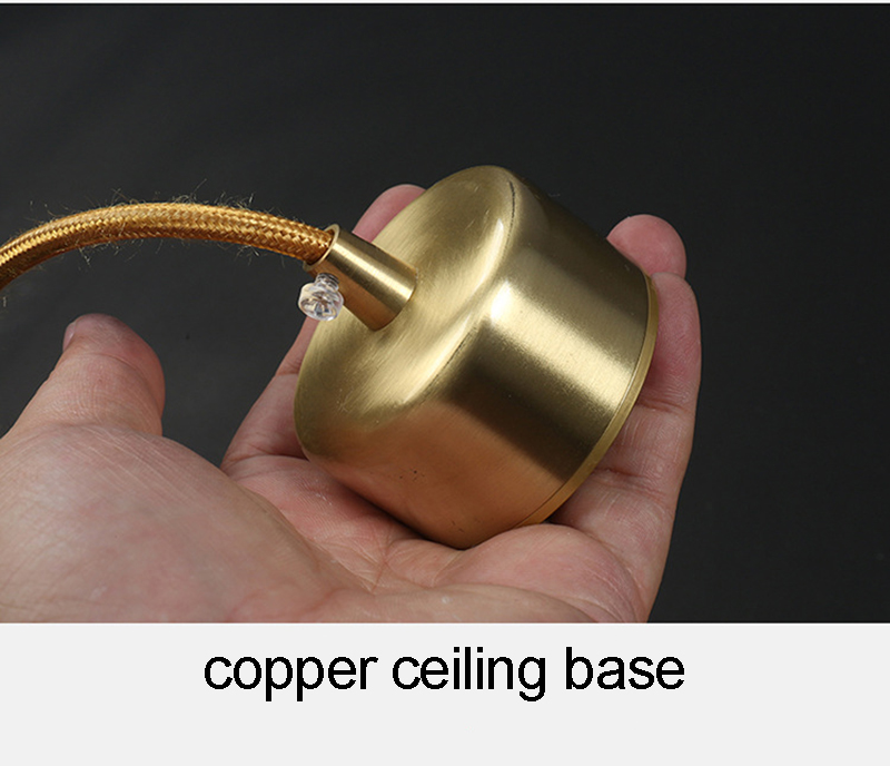 Copper Pendant Lights 30cm 50cm COB Chip Dinning Room Kitchen Table Daily Lighting Loft Hotel Modern Hang Pendant Lamps