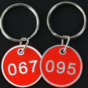 1-200 Số Đầy Màu Sắc Nhôm Khó nhằn Kim Loại Đánh Số Đánh Dấu Nhận Dạng Treo Thẻ Hành Lý Nhãn ID <span class=keywords><strong>Tag</strong></span> Với Chia Nhẫn - Product Image 5