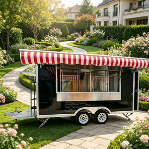 <b>Concession</b> Food Cart Food Cart Food Shop Mobile Kiosk Cart Commercial Cart Restaurant Commercial Service Window Food Truck - Product Image 2