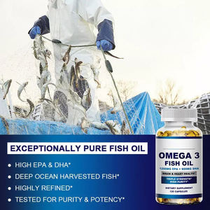 Tianyuan Omega-3 minyak ikan Premium 1200MG EPA + 900MG DHA suplemen Herbal 120 Gelatin ikan suplemen makanan gel lunak - Product Image 3