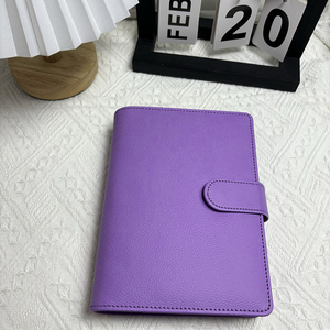 Sẵn sàng để tàu không thấm nước sỏi A6 tiền ví quà tặng Vòng Vàng PU da Bìa Nhật Ký Toploader thẻ chất kết dính trường máy tính xách tay - Product Image 5