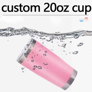 Mug isotherme de voyage personnalisé de 20 oz, blanc, à double paroi, anti-fuite, avec couvercle, pour café, promotionnel - Product Image 3