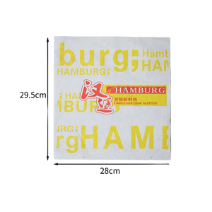 30-45gsm biểu tượng tùy chỉnh dầu mỡ bằng chứng thực phẩm lớp Burger Sandwich Deli Pape thực phẩm bọc gói giấy - Product Image 5